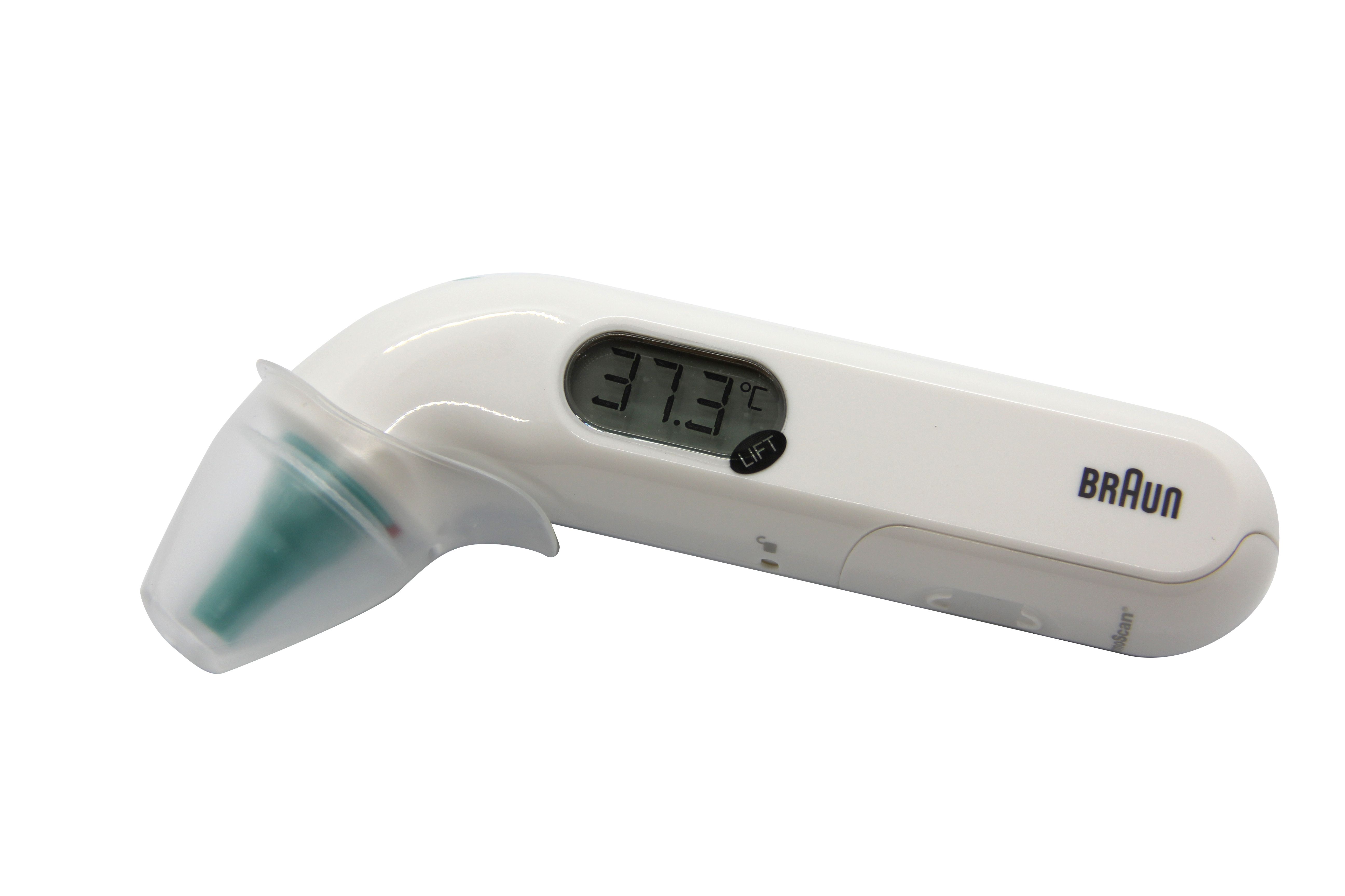 Braun ThermoScan Ohrthermometer Fieberthermometer weiß digital