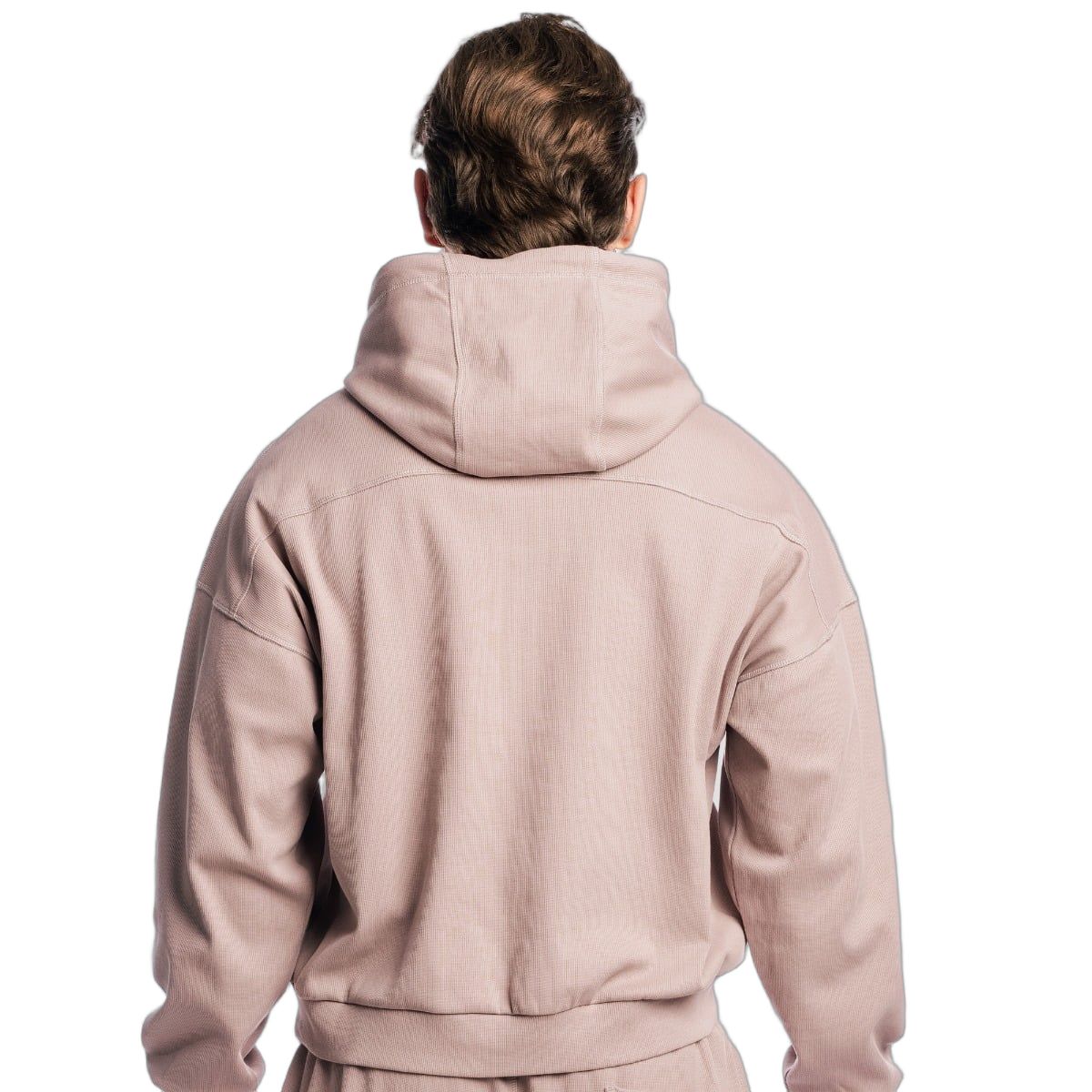 GymBeam Herren Hoodie Oversized mit Kapuze und Kängurutasche in Roux