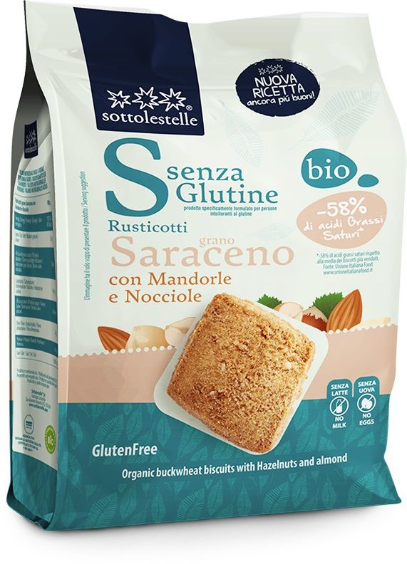 Rusticotti di Grano Saraceno Mandorle e Nocciole Senza Glutine - Sottolestelle