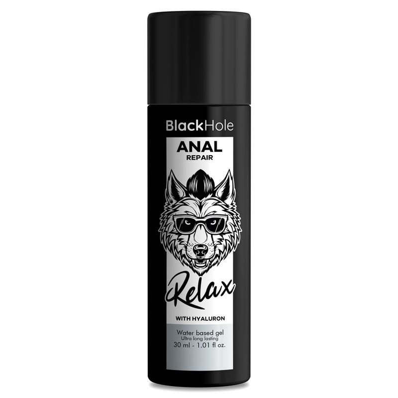 BlackHole Anal Repair Relax Gel mit Hyaluron, 30 ml.