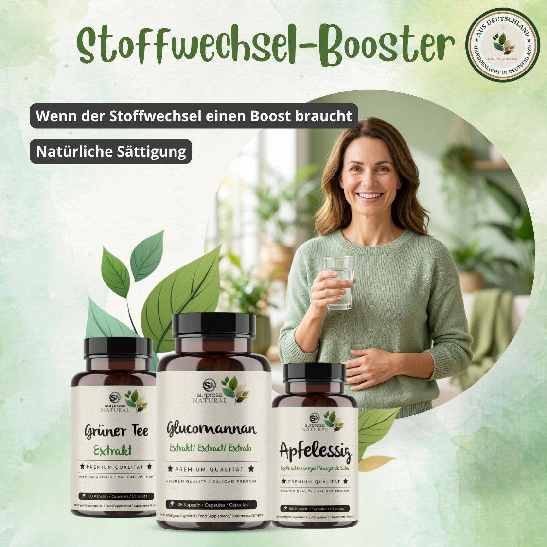 Surpresa Natural Stoffwechsel-Booster Trio 3 St Kombipackung
