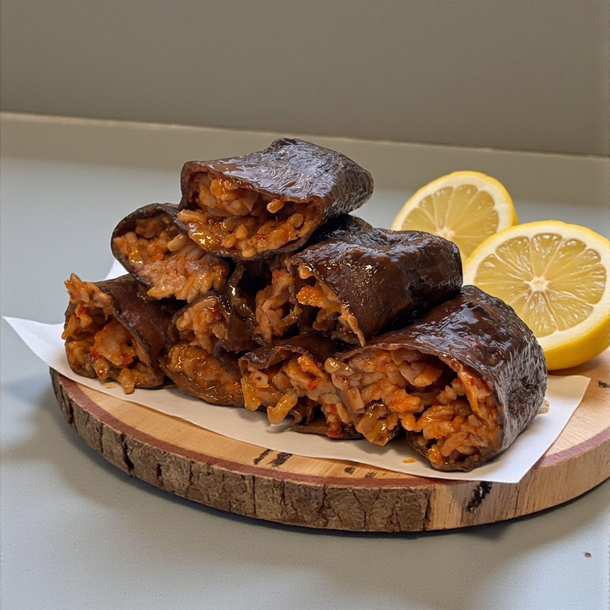 Öz Natur | Gefüllte Aubergine mit Olivenöl