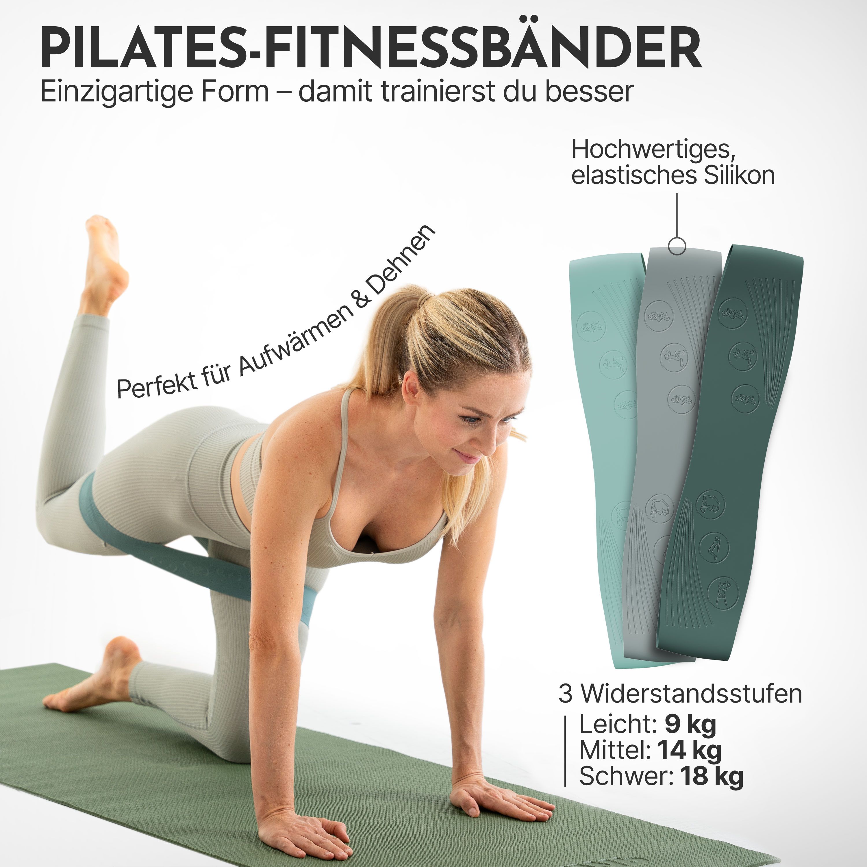 NEOLYMP Pilates Fitnessbänder