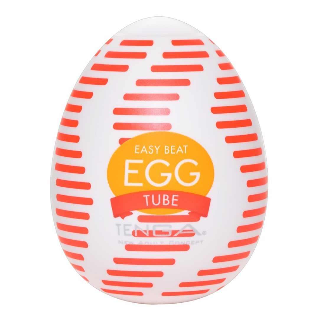 Tenga-Ei Masturbator 'Egg Tube“ mit gerippter Wellen-Struktur 6 St Vibrator