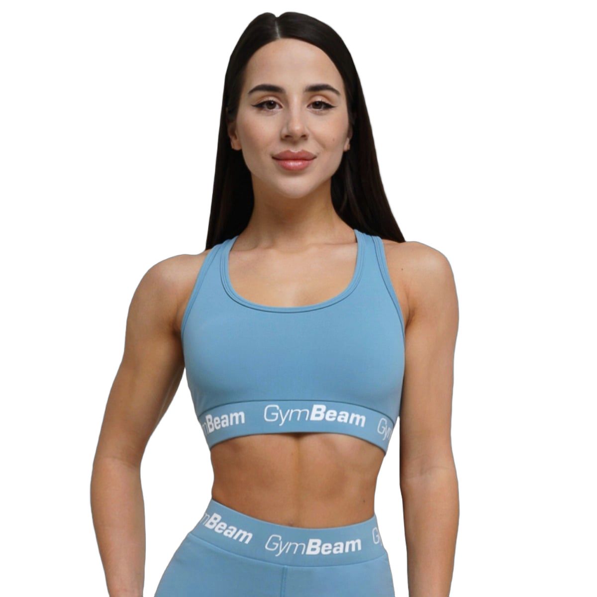 GymBeam Damen Sport-BH mit breiten Trägern Stahlgrau 1 St