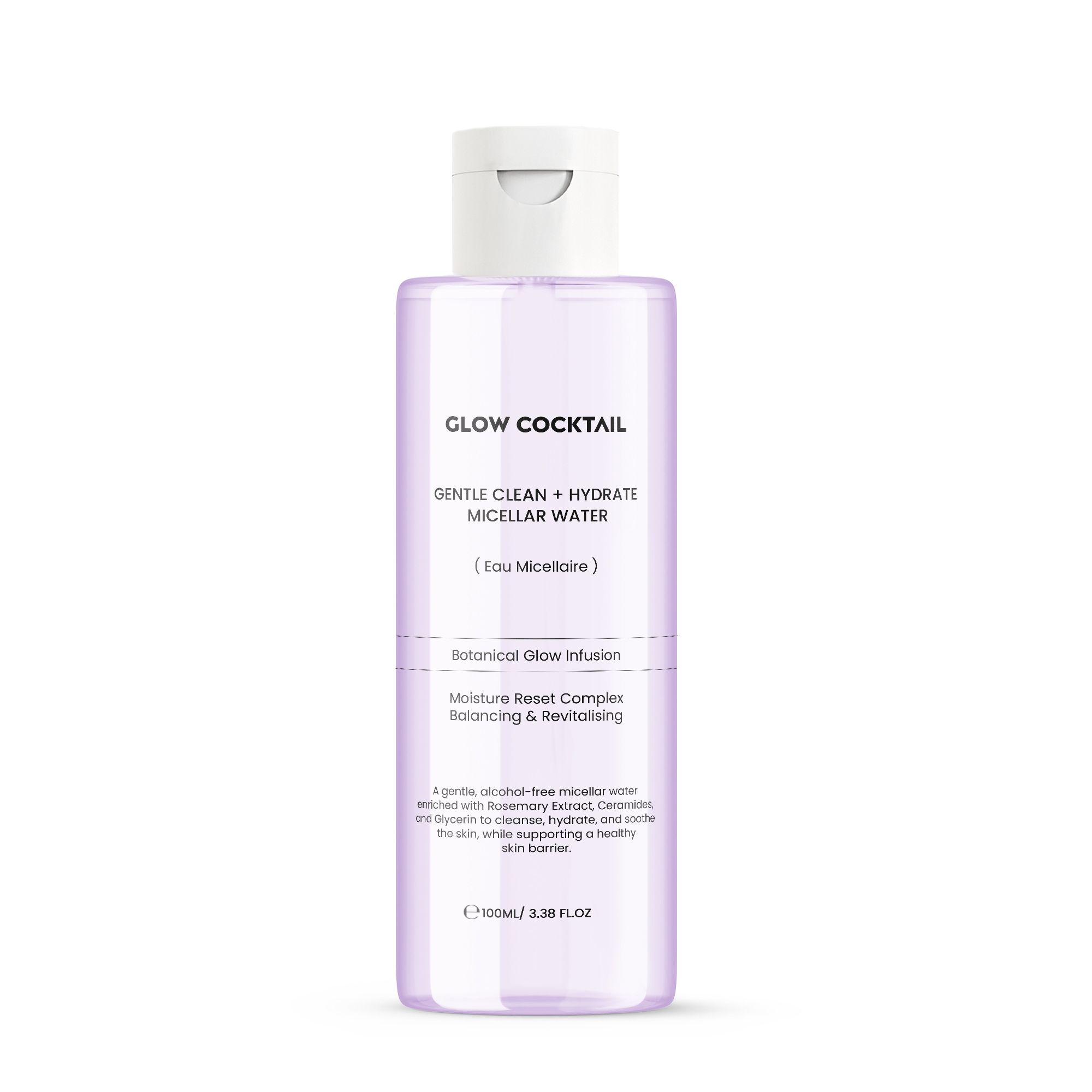 Glow Cocktail Acqua Micellare Delicata Detergente e Idratante