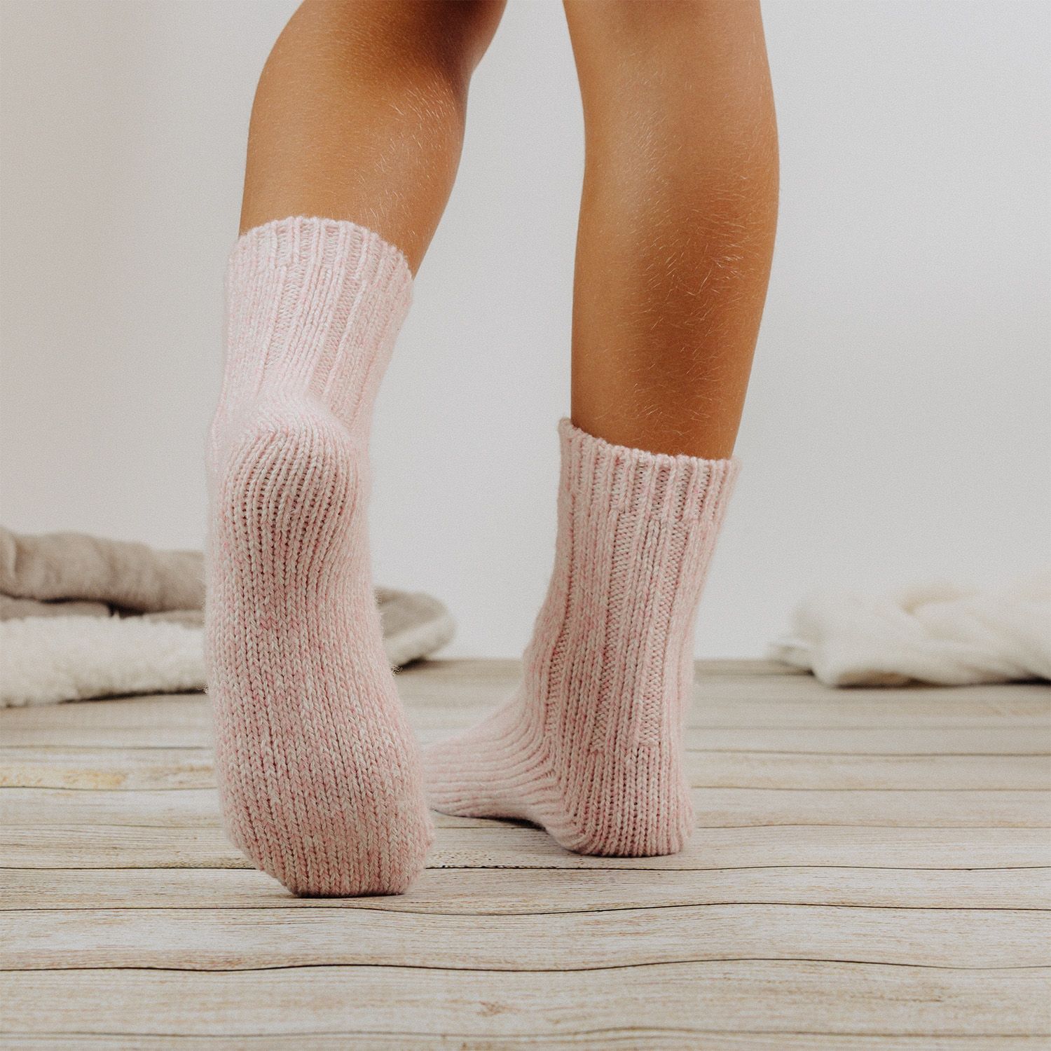 Occulto Kinder Wollsocken 6er Pack (Modell: Niki) Blue Mix 15-18