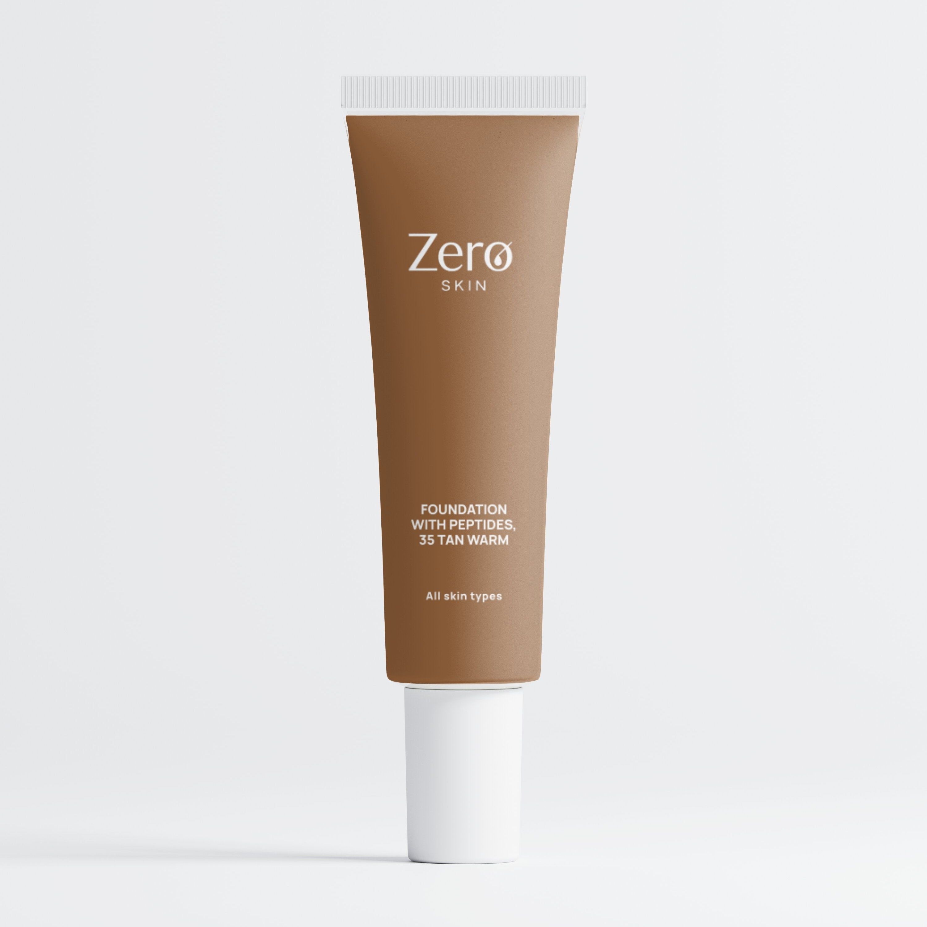 Zero Skin Foundation Tube, 35 Tan Warm.