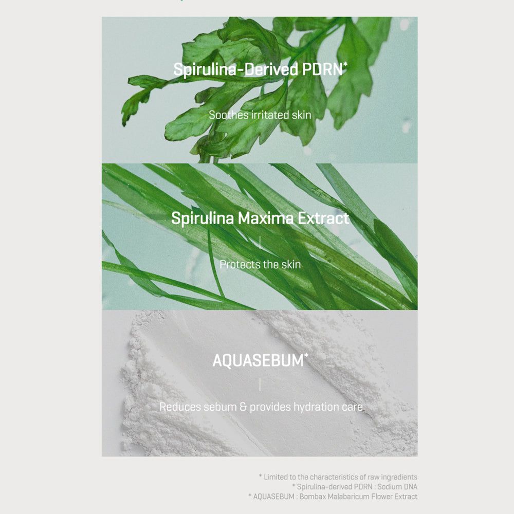 Spirulina-Derivat PORN: Beruhigt gereizte Haut.