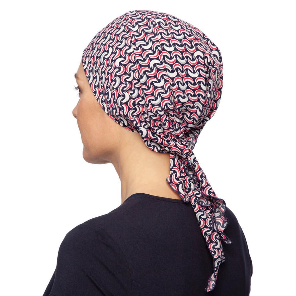 Turbantuch Moema von Turbane - designs by Lofty in Navyred