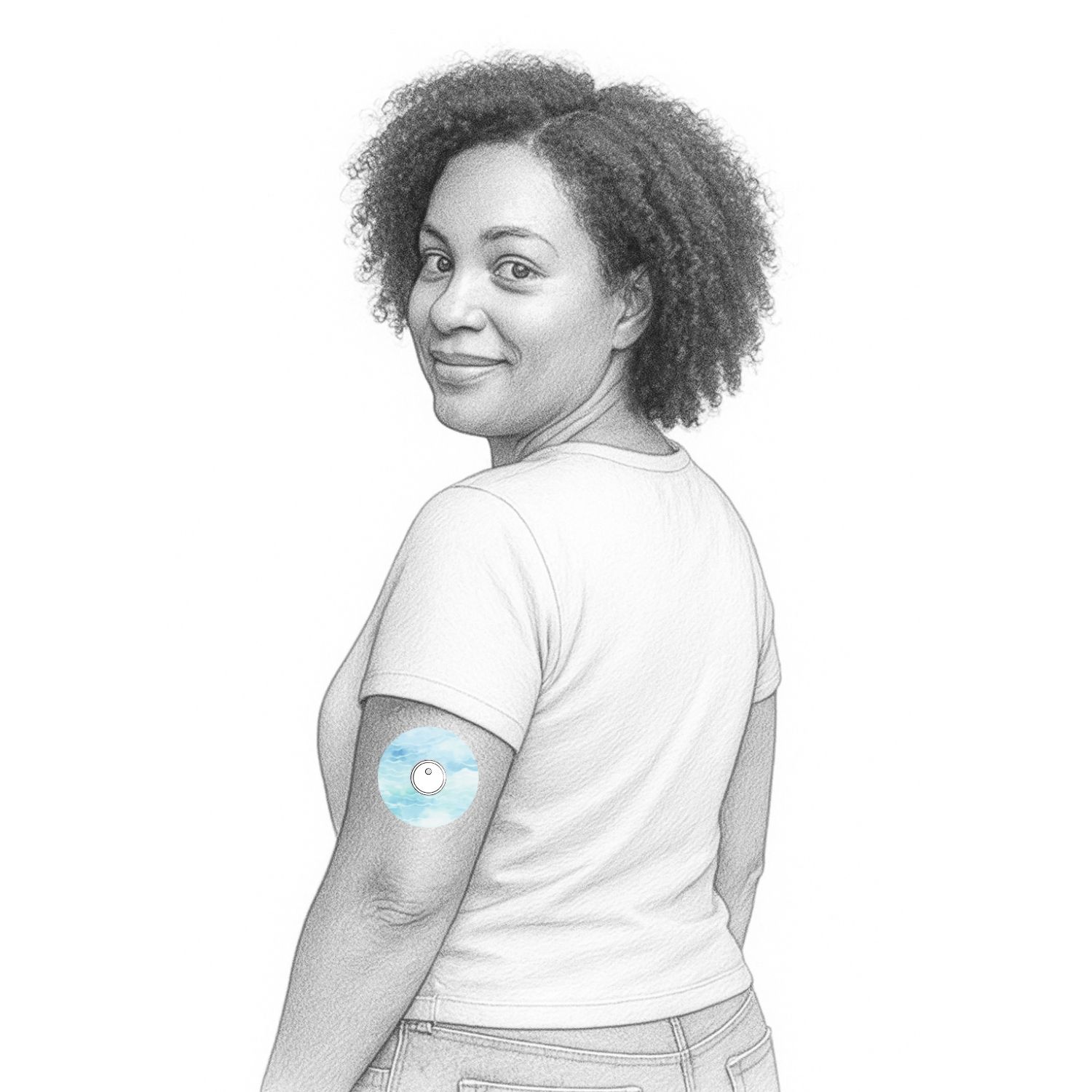 Diasticker® FreeStyle Libre 3 / 3 Plus Fixiertapes "Baby Blue"