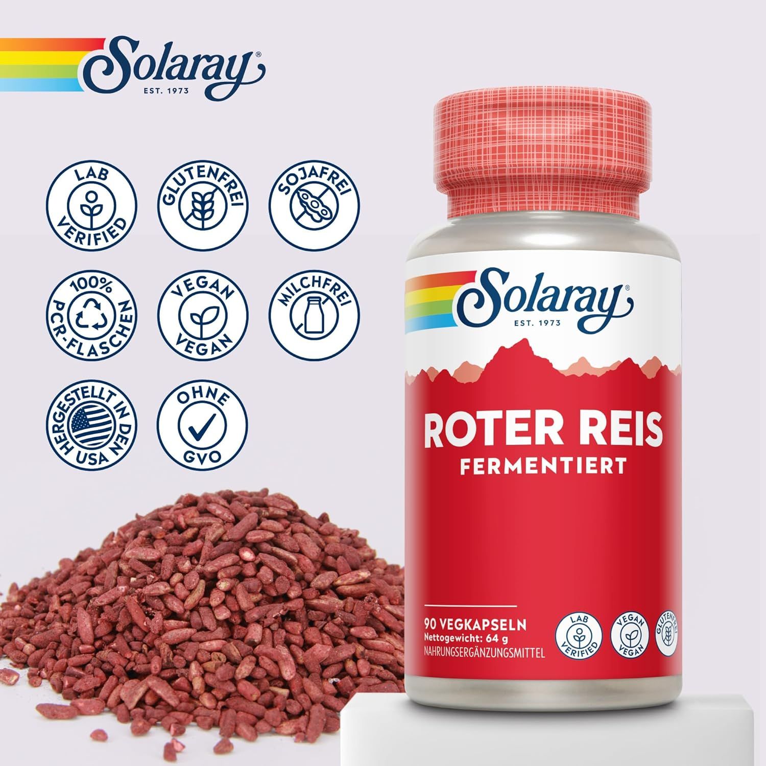 Solaray Roter Reisextrakt Kapsel