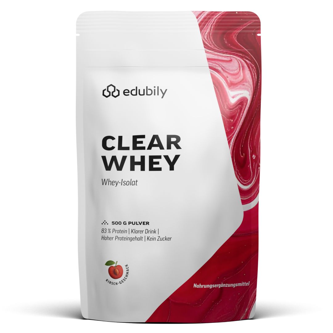 edubily® Clear Whey Isolat Kirsche 500 g Pulver
