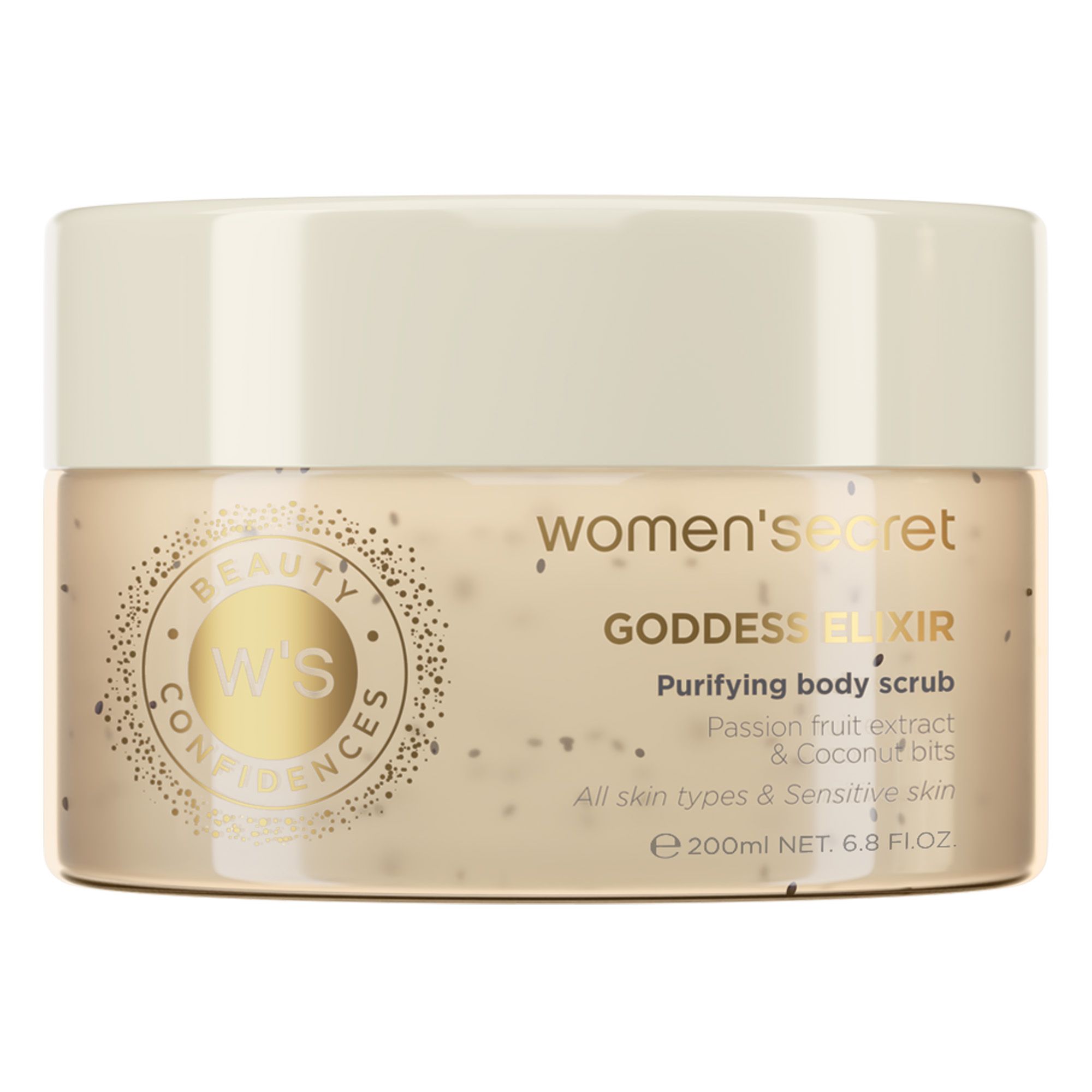 women'secret Beauty Confidences Goddess Elixir Body Scrub Sanftes Peeling mit Kokosnuss-Partikeln 200 ml