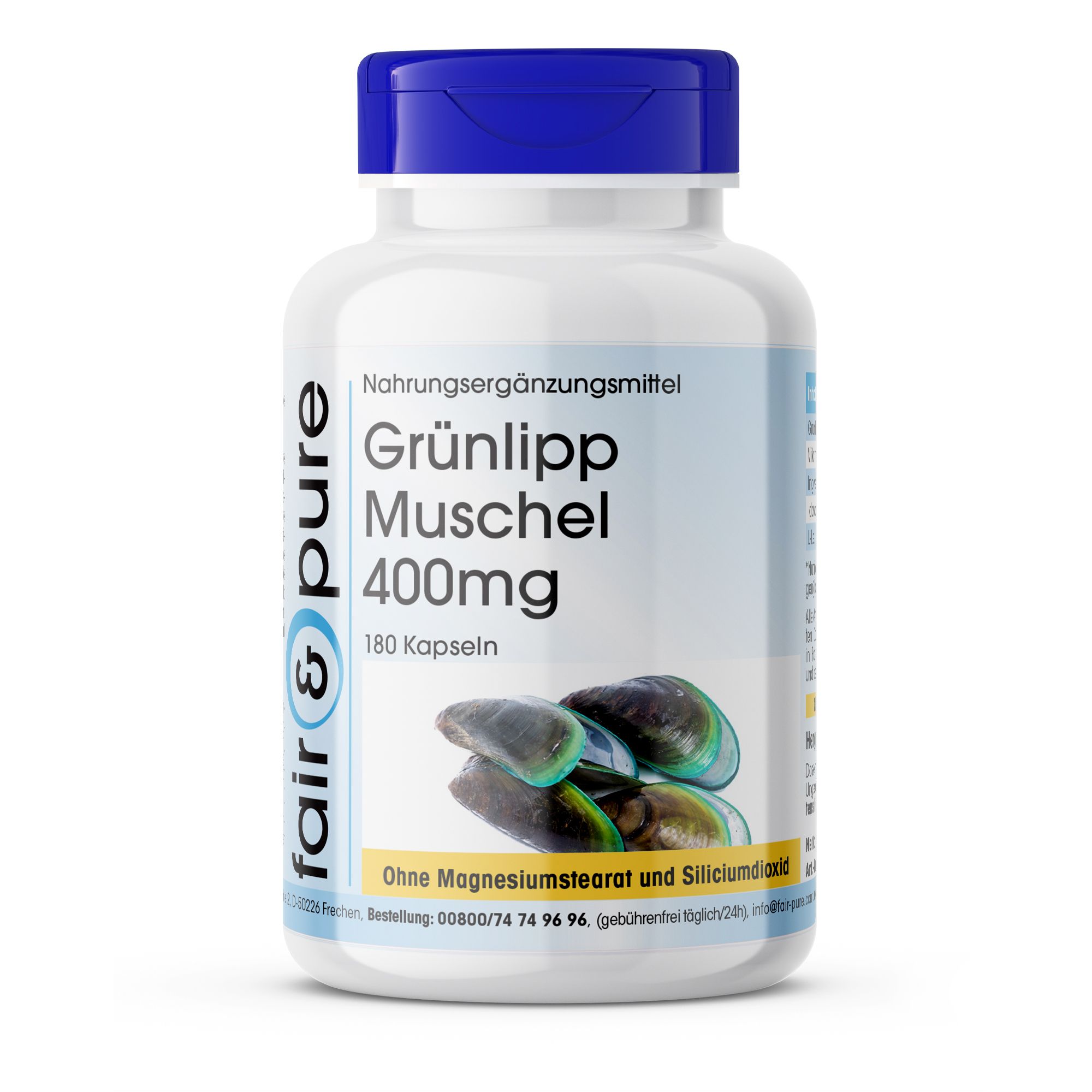 Grünlippmuschel 400 mg Kapseln 180 St