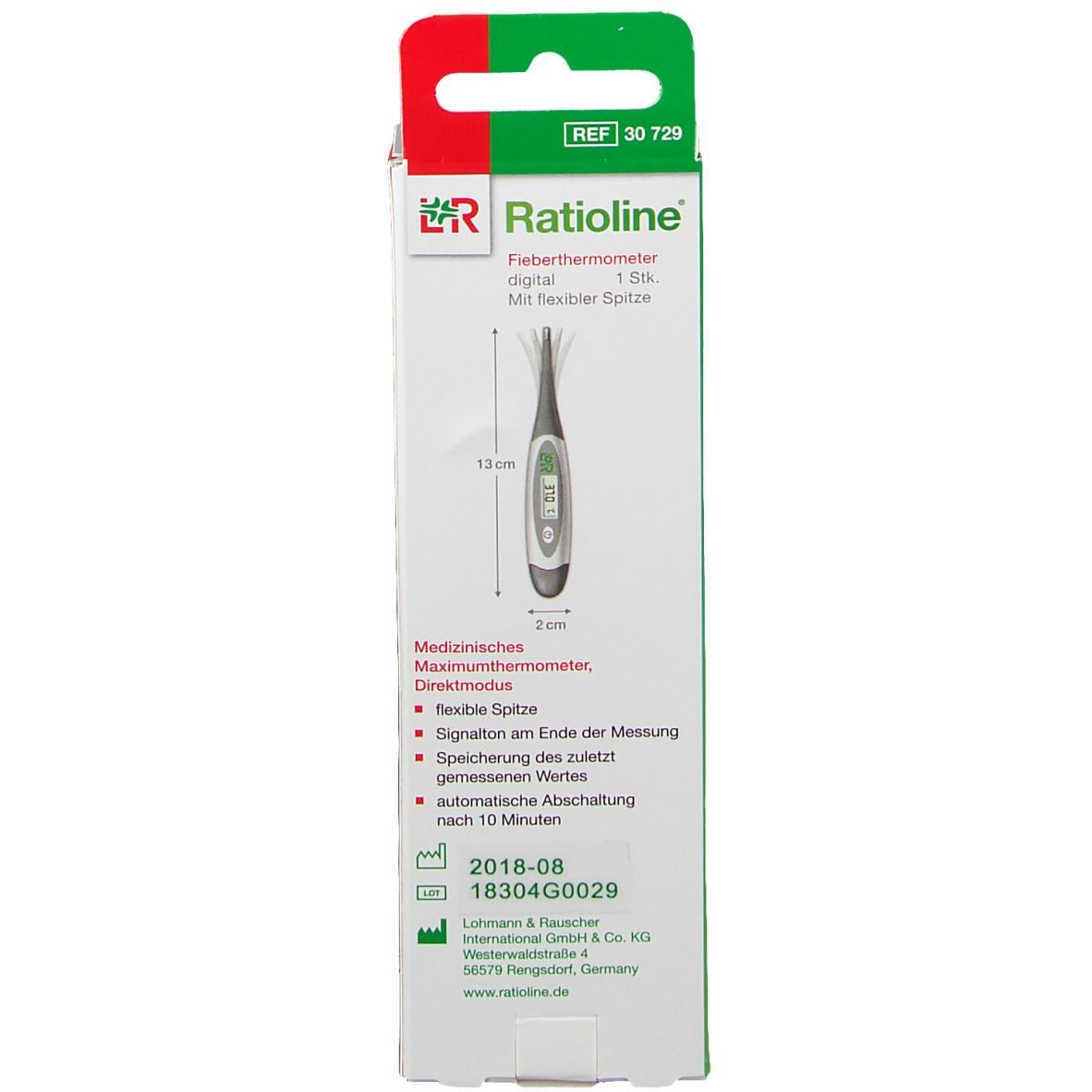 Ratioline® Fieberthermometer flexible Spitze