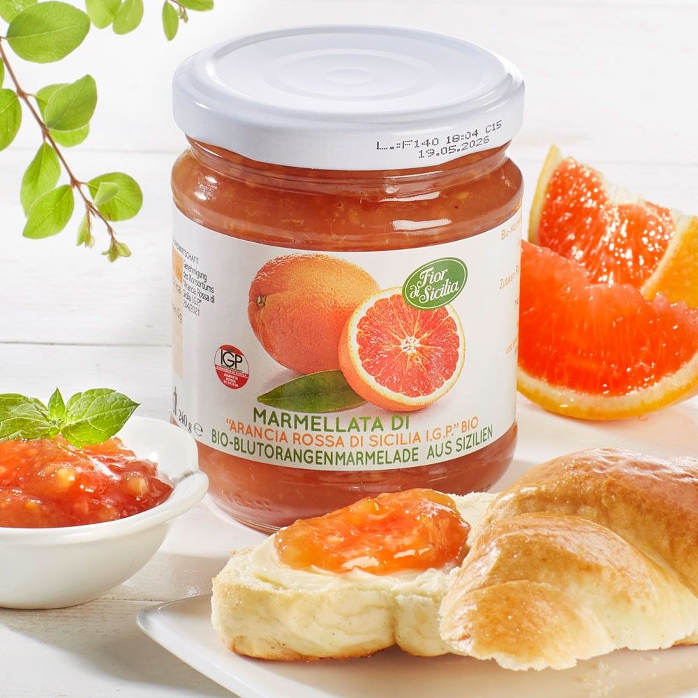 Agrisicilia Blutorangen-Marmelade aus Sizilien Bio