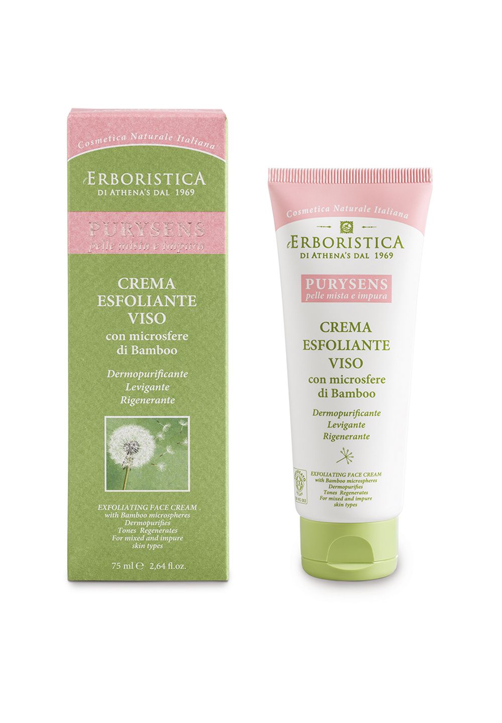 L'Erboristica Purysens Gesichtspeelingcreme für Mischhaut 75 ml