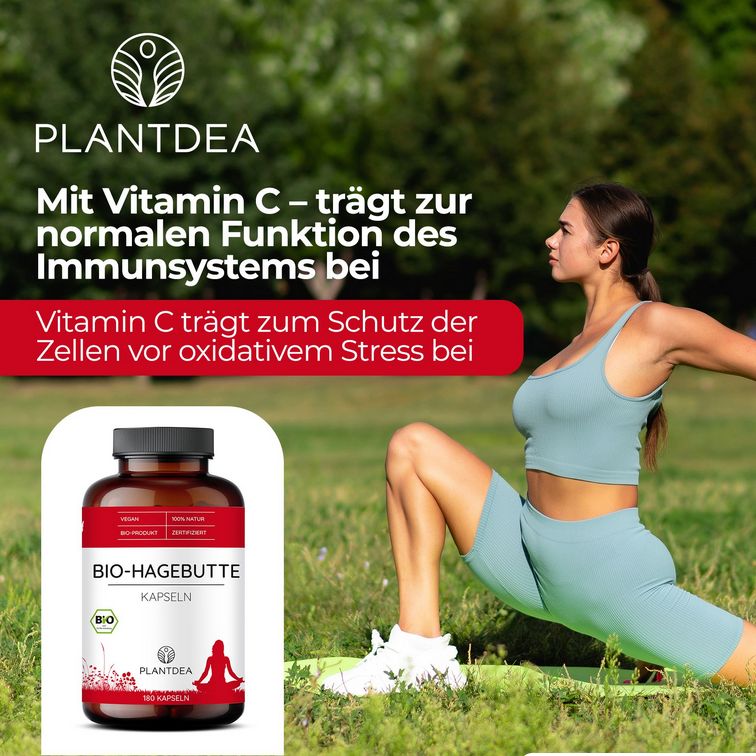 PlantDEA Bio Hagebutte Kapseln