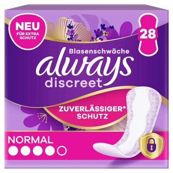Always Discreet Inkontinenz-Slipeinlagen Normal
