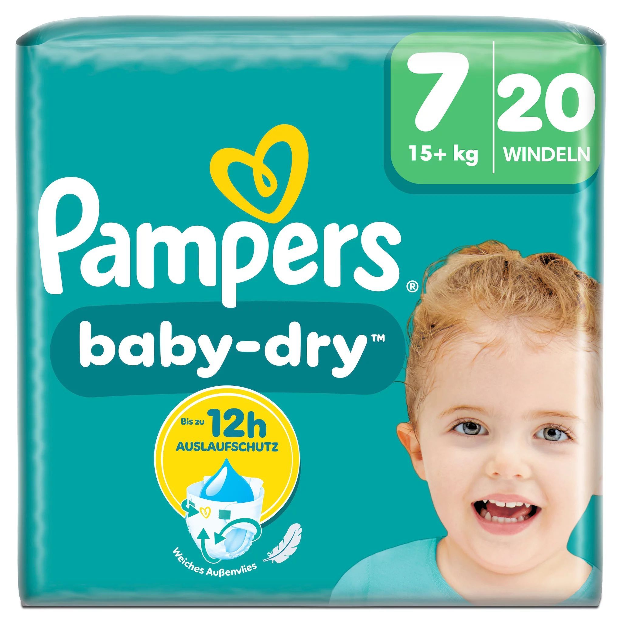 Pampers Baby Dry Gr.7 Extra Large 15+kg Single Pack Windeln 20 St