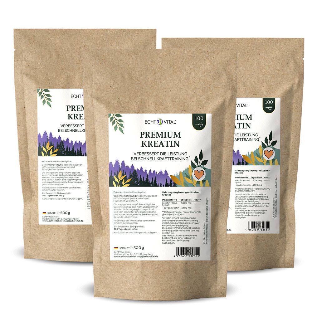 Echt Vital Premium Kreatin Monohydrat