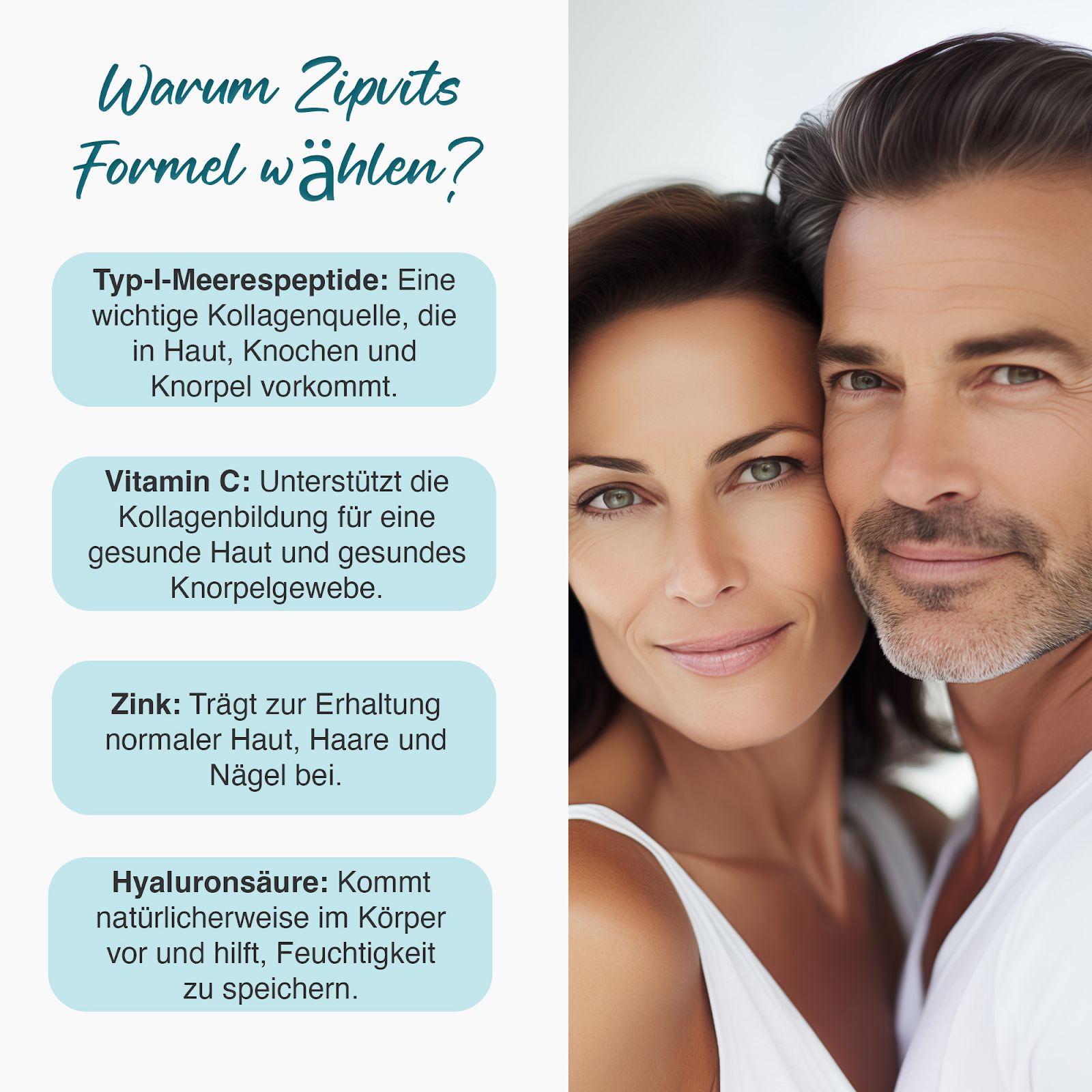 Zipvit Marine Collagen High Strength 1200mg - mit Hyaluronsäure & Zink