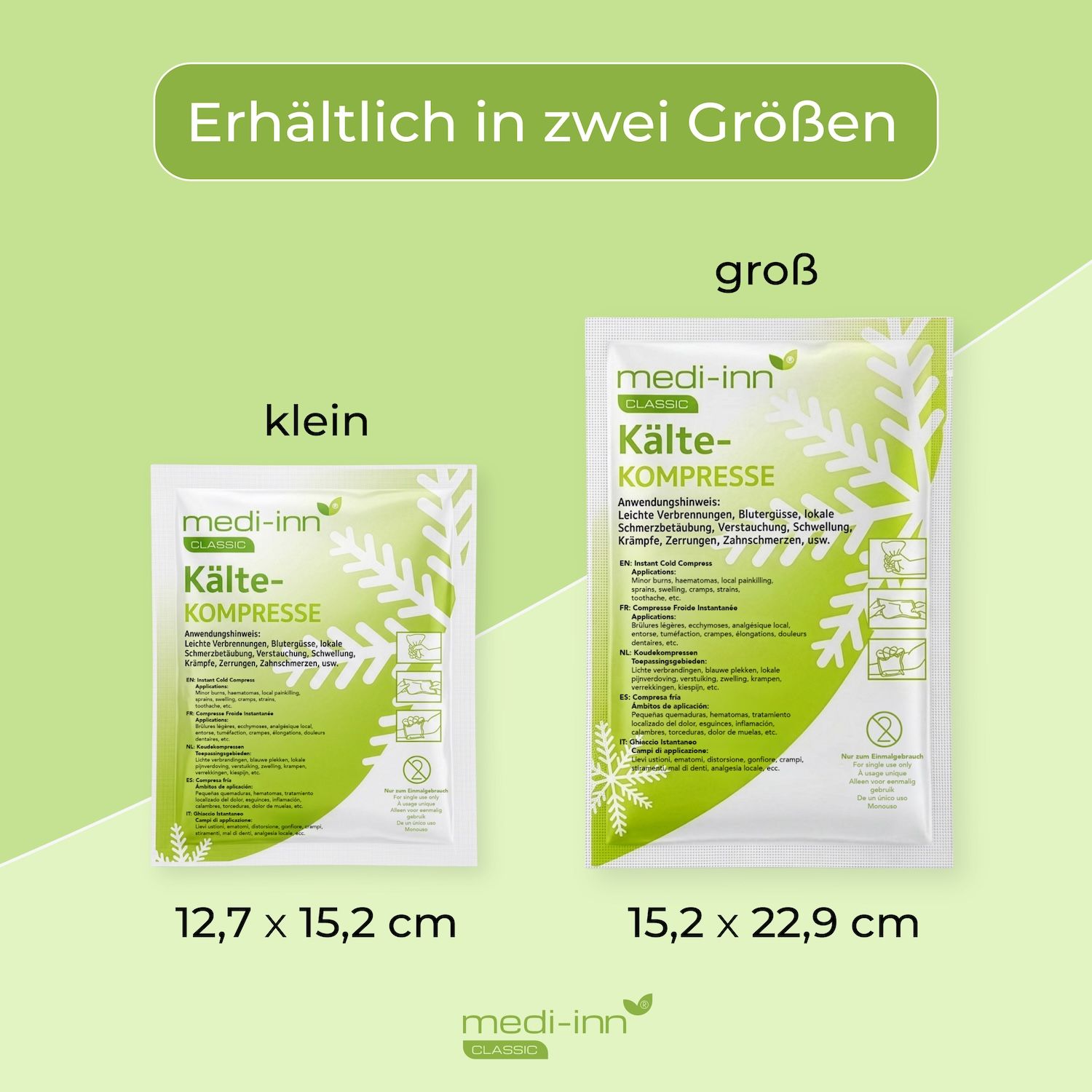 Medi-Inn Einmal Kälte-Sofort-Kompresse  (15,2 cm x 22,9 cm)