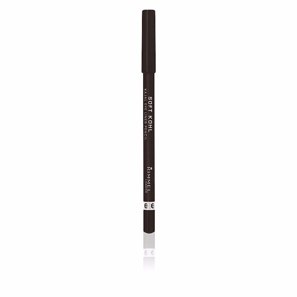 Brauner Kajalstift. Aufschrift: Soft Khol Kajal Eye Liner Pencil. Marke: Rimmel.