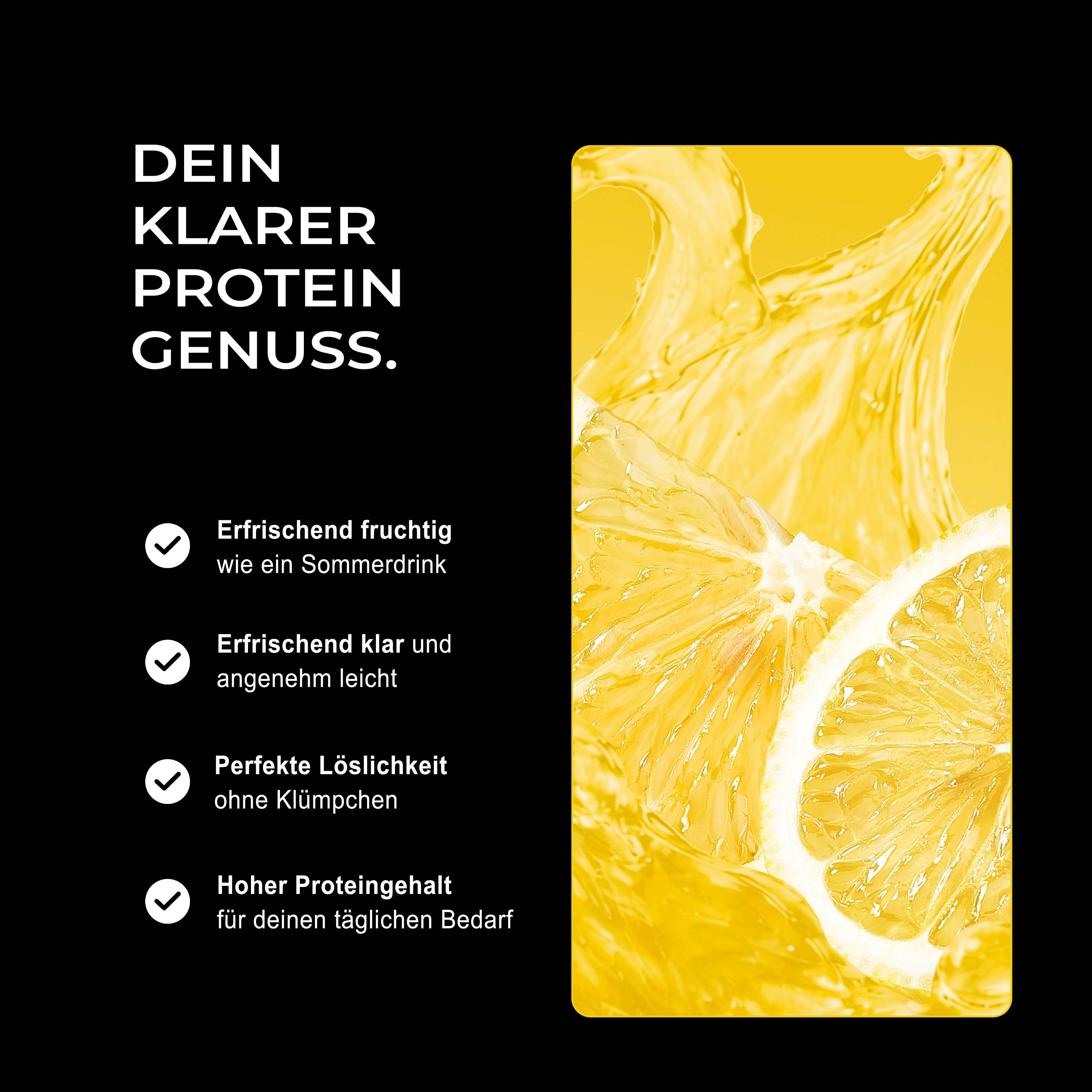 Neosupps Clear Whey Isolat Lemon Ice Tea, 500g, Protein Pulver, Eiweißshakes