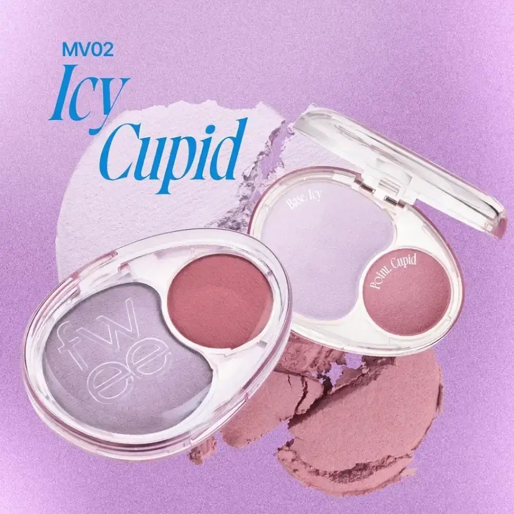FWEE Mellow Dual Blusher MV02 Icy Cupid – Zweifarbiger Rouge