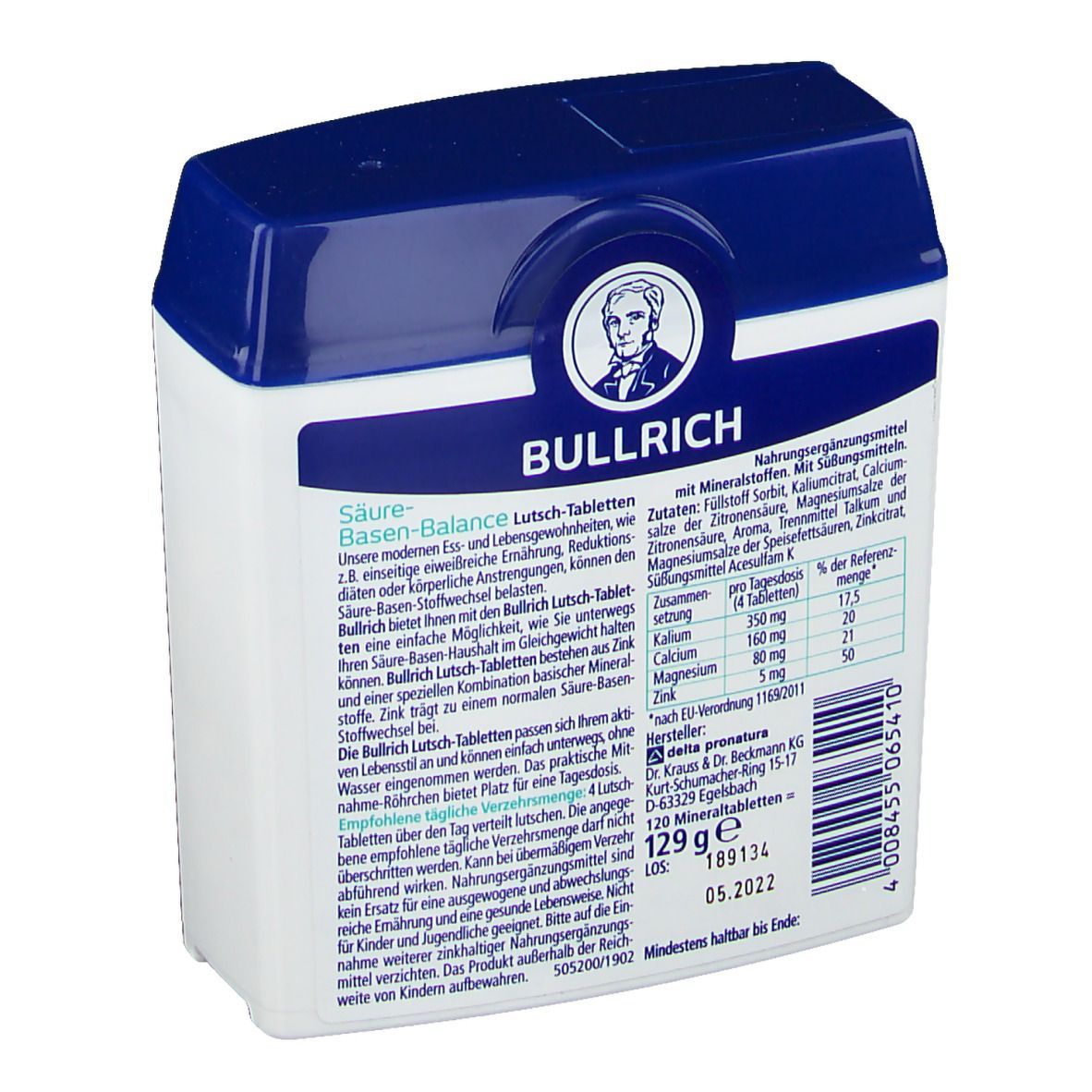 Bullrich Säure-Basen-Balance Lutschtabletten Minzgeschmack