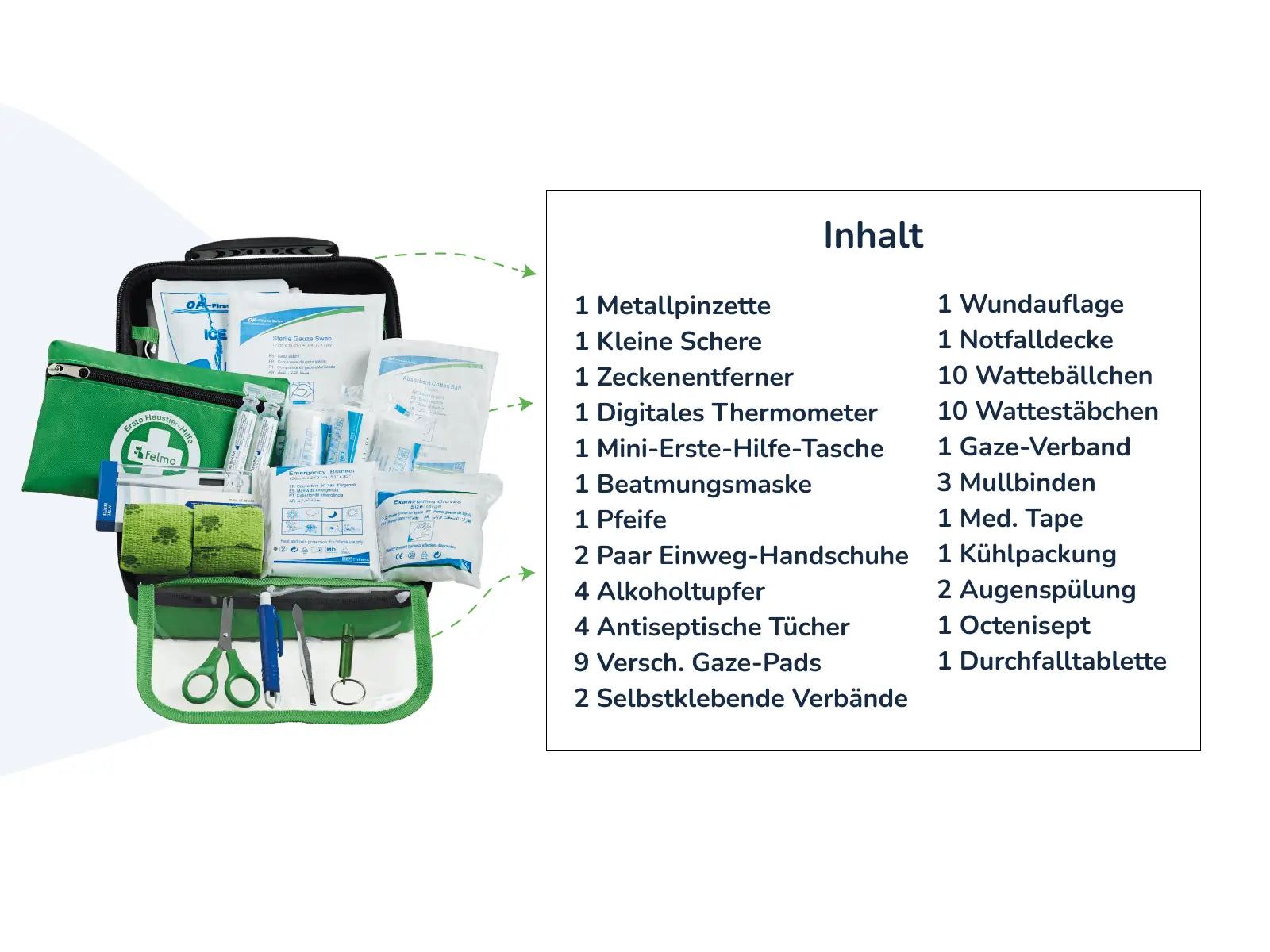 felmo Erste-Hilfe Set für Hunde und Katzen
