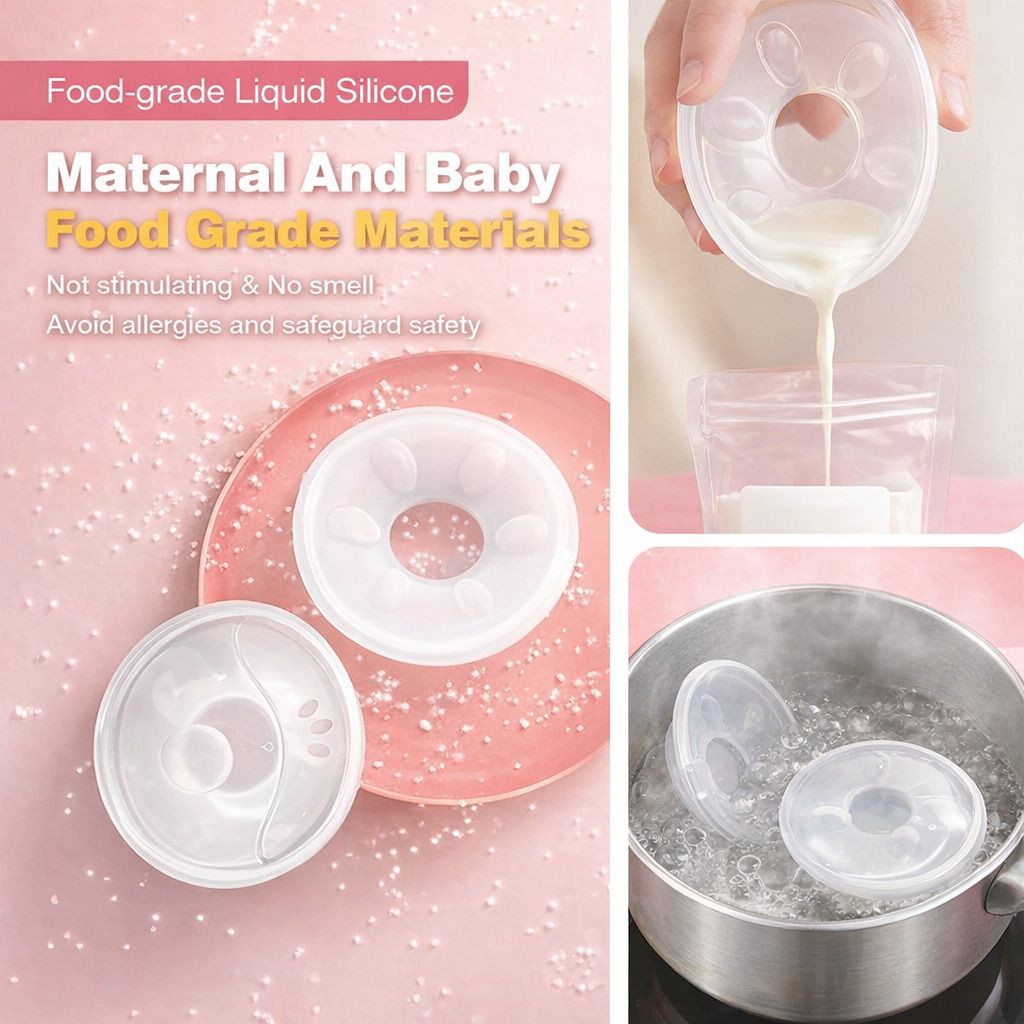 Muttermilchsammler Silikon , BPA frei, wiederverwendbar, auslaufsicher & diskret