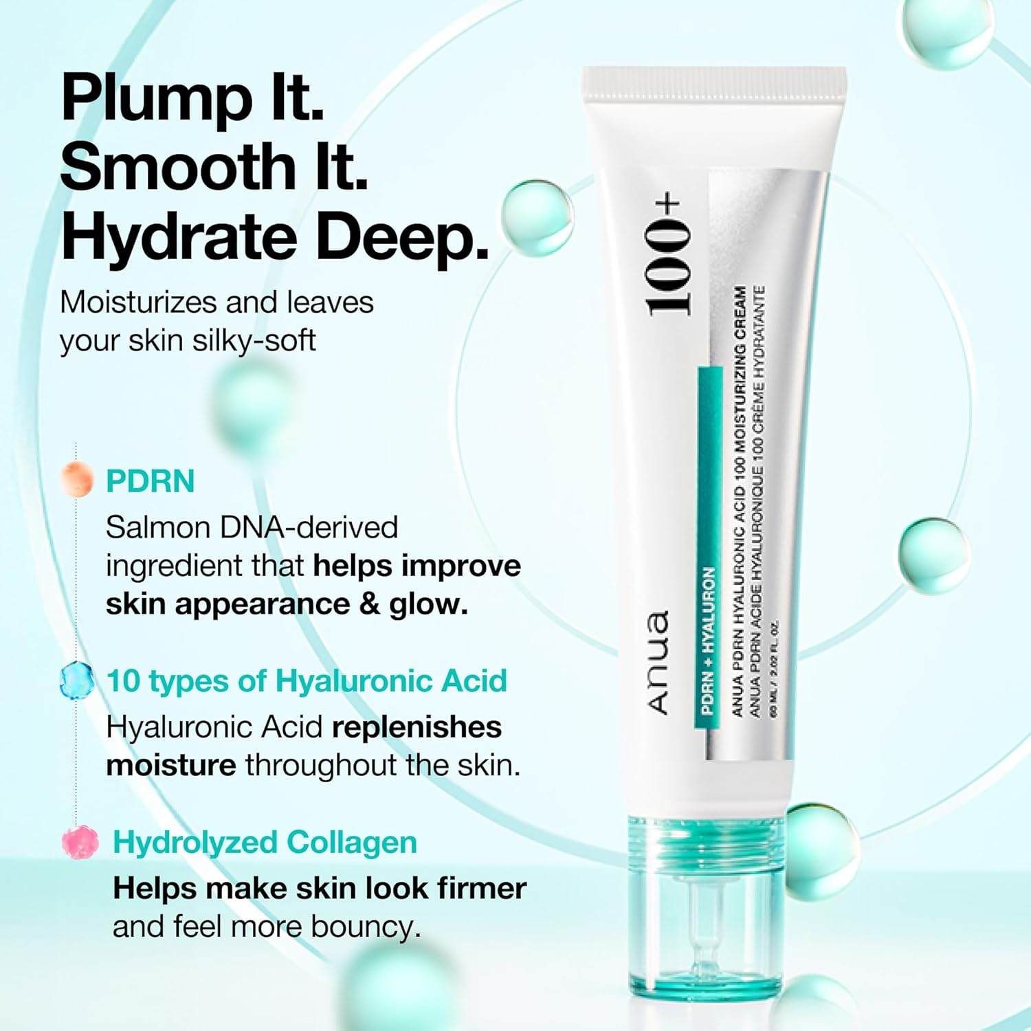 Anua PDRN Hyaluronic Acid 100 Moisturizing Cream