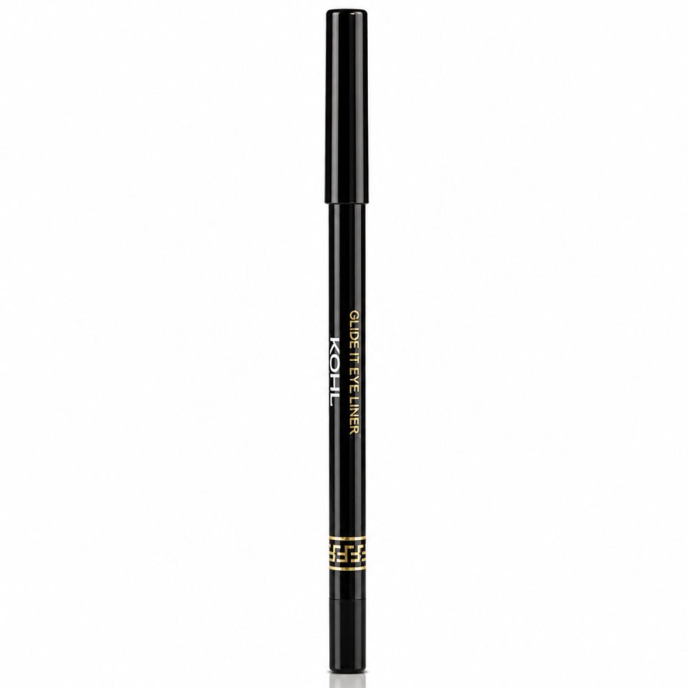 Schwarzer Kajalstift mit goldener Schrift "KOHL GLIDE IT EYE LINER".