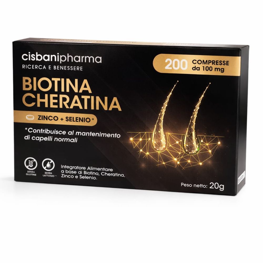 Cisbani Pharma Biotina Cheratina - integratore capelli e rinforzante unghie