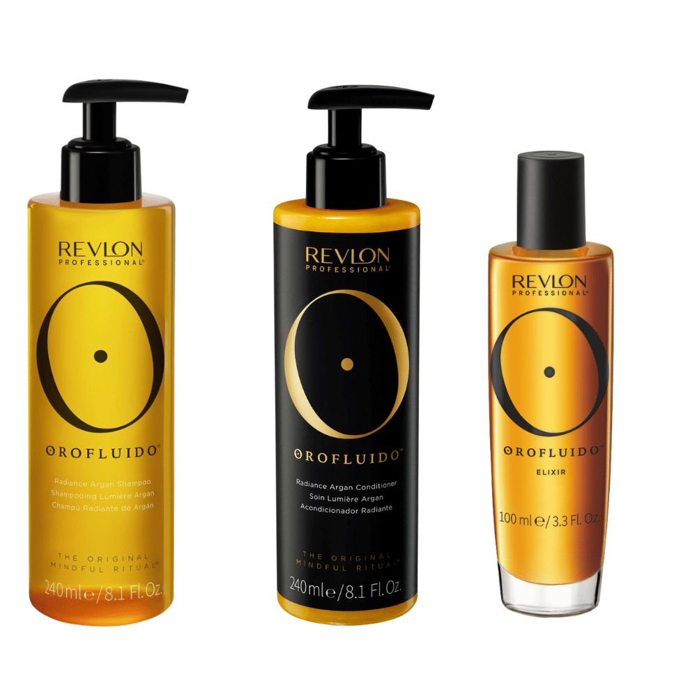 Revlon Orofluido Argan Shampoo & Conditioner & Elixir Set