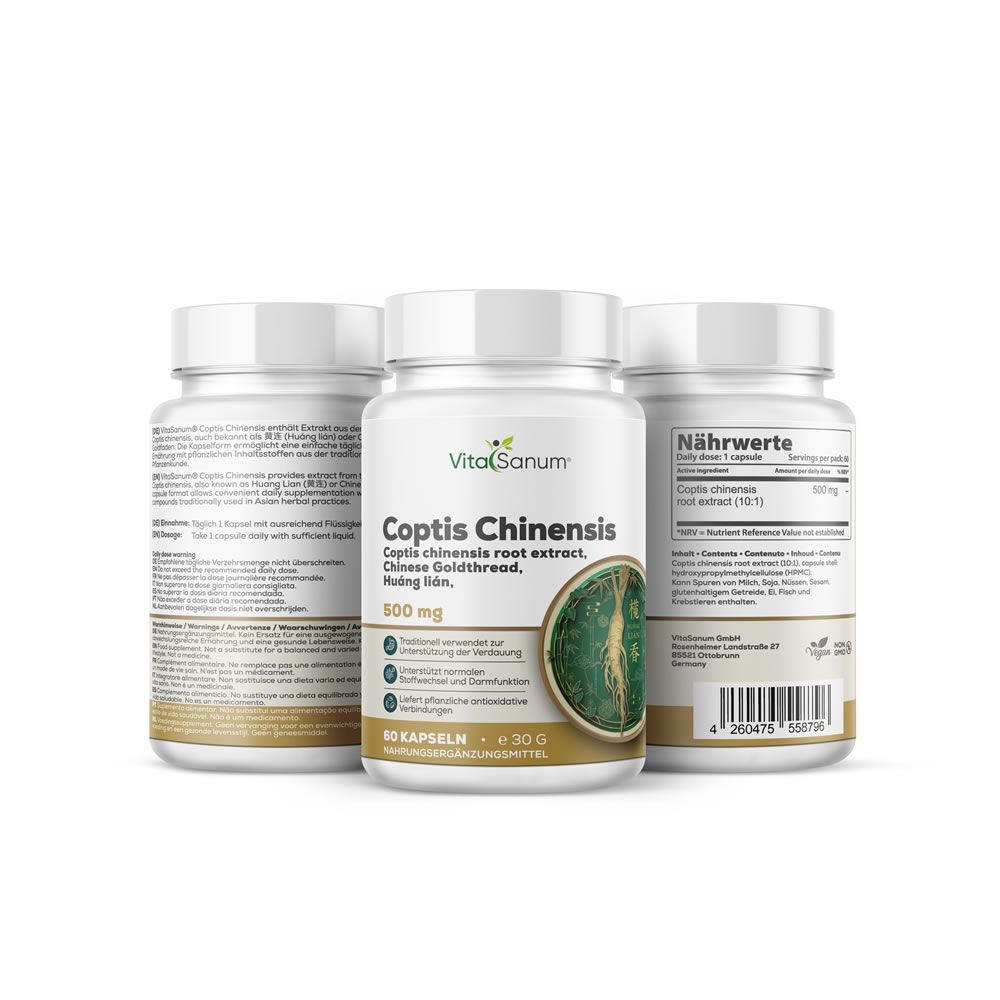 VitaSanum®- Coptis Chinensis 黄连 (Huáng lián) (Chinesischer Goldfaden)