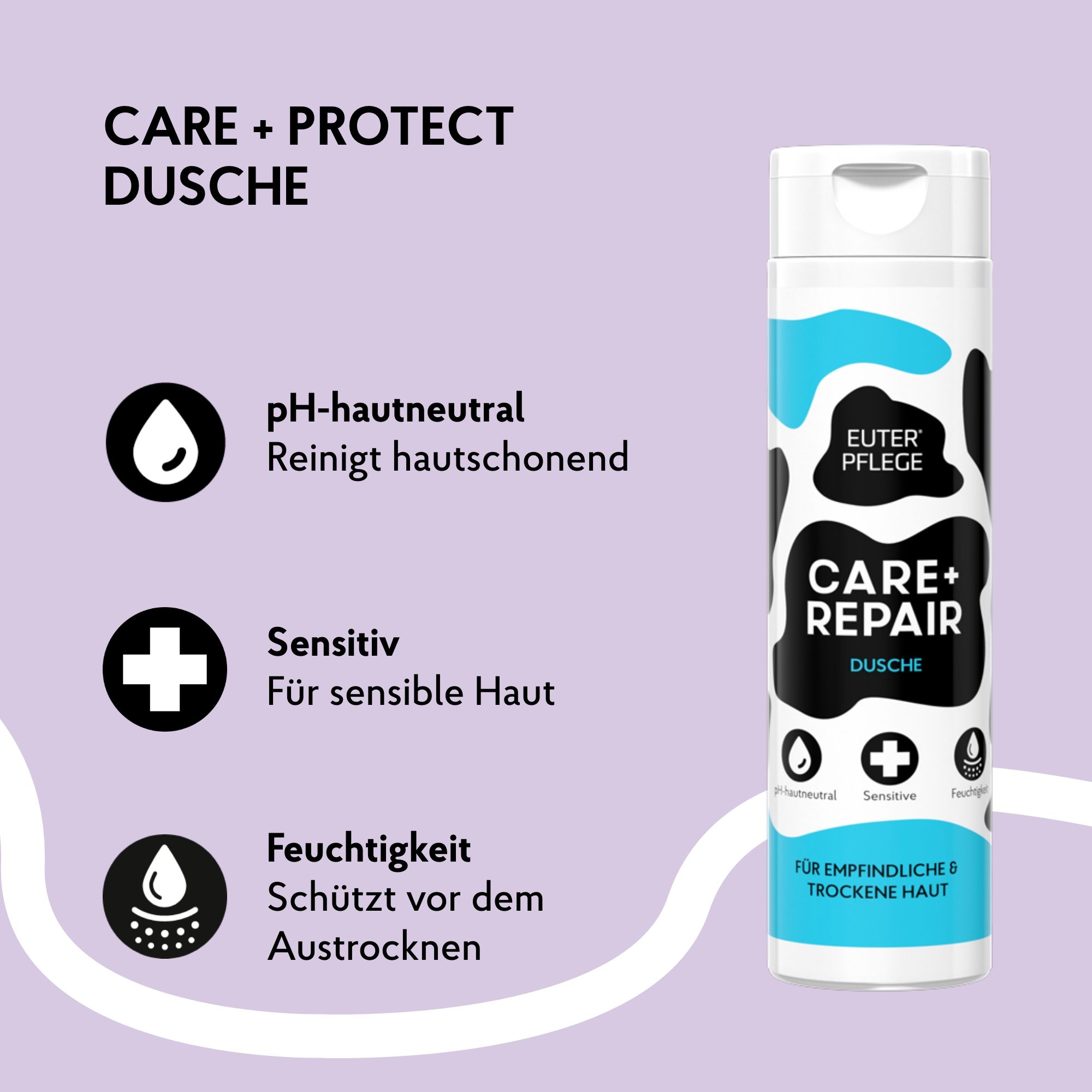 EUTERPFLEGE Care + Repair Duschgel für trockene und empfindliche Haut