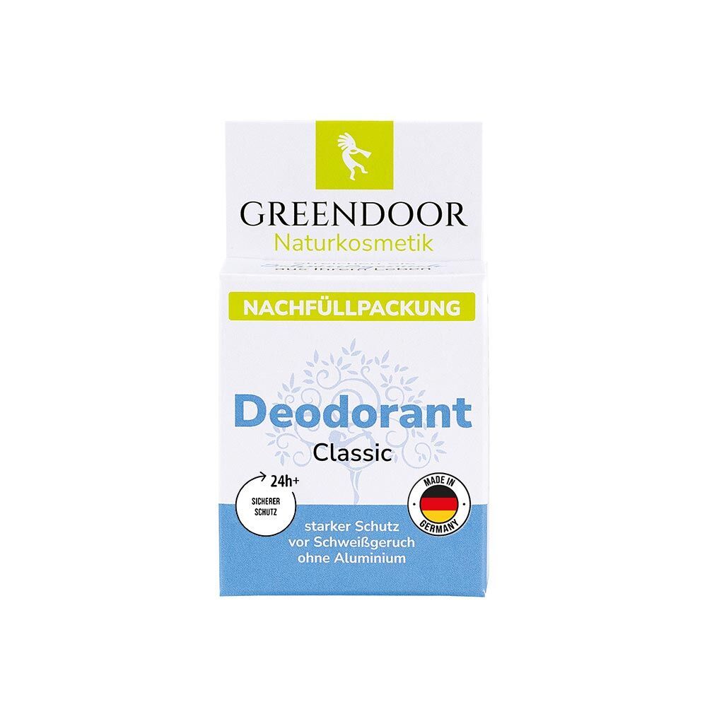 GREENDOOR Nachfüllpackung Classic Deodorant, starker Schutz ohne Aluminium.