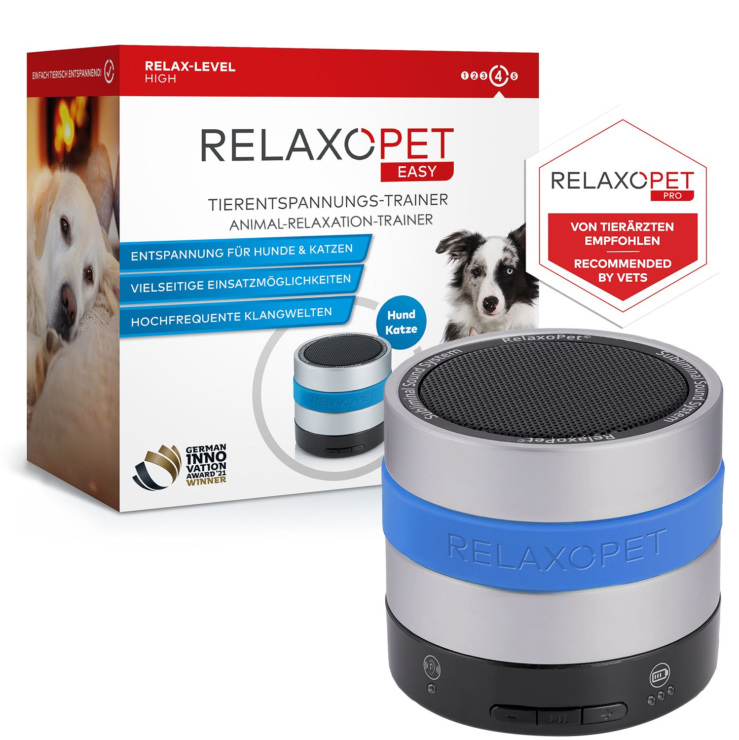 RelaxoPet EASY Tierentspannungstrainer für Hunde und Katzen