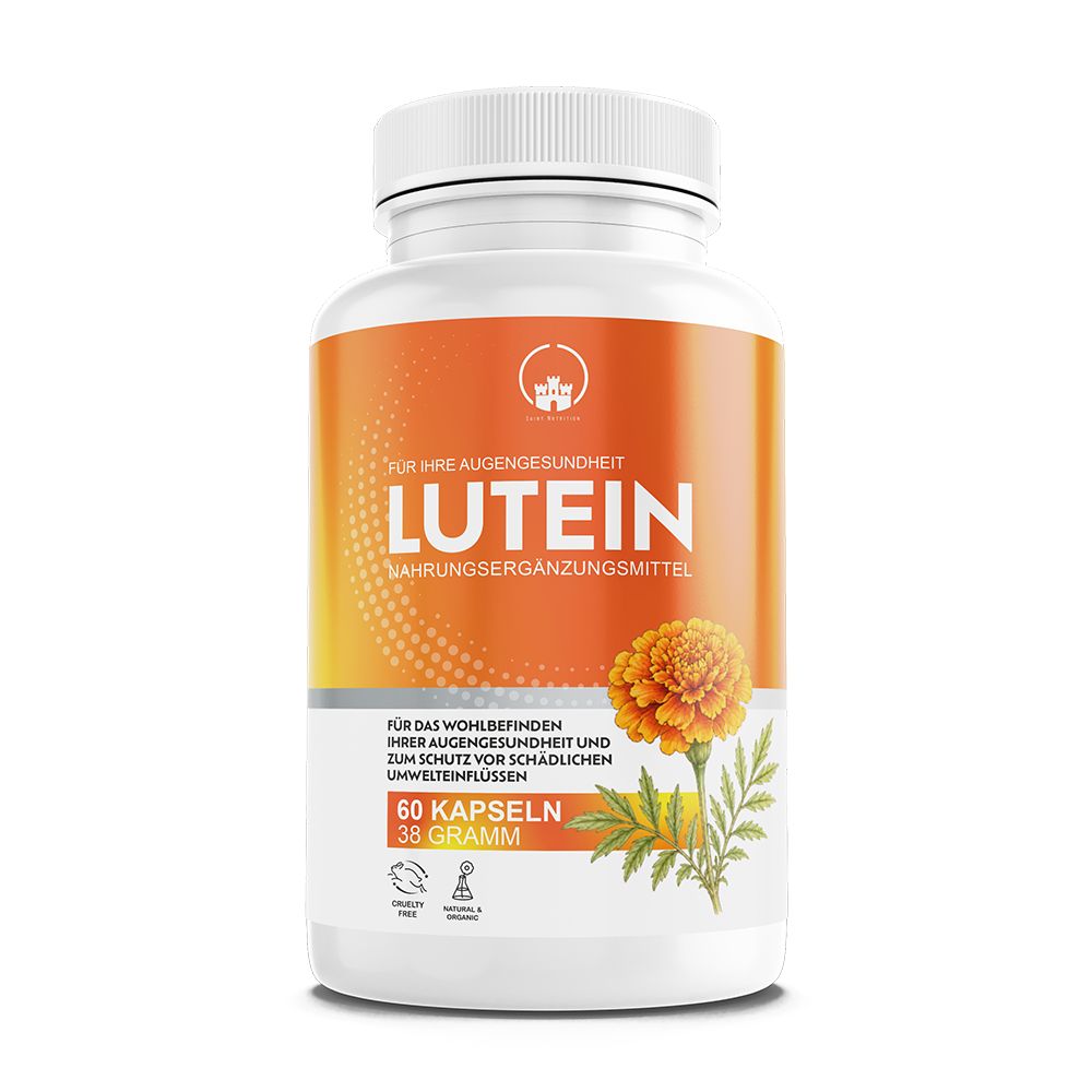 Saint Nutrition® | Lutein Kapseln 50mg mit Tagetes Extrakt 1000mg Hochdosiert 60 St