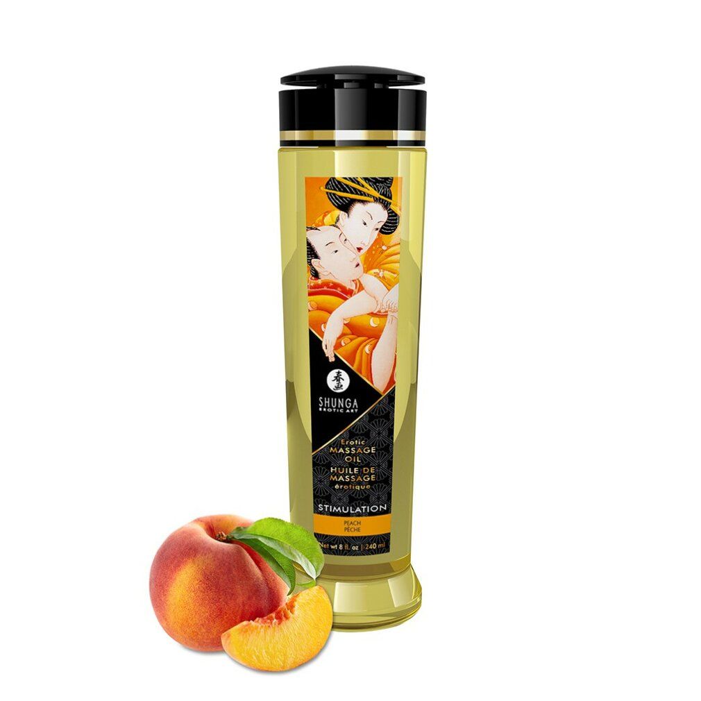 shunga Massage Öl Stimulation (Peach)