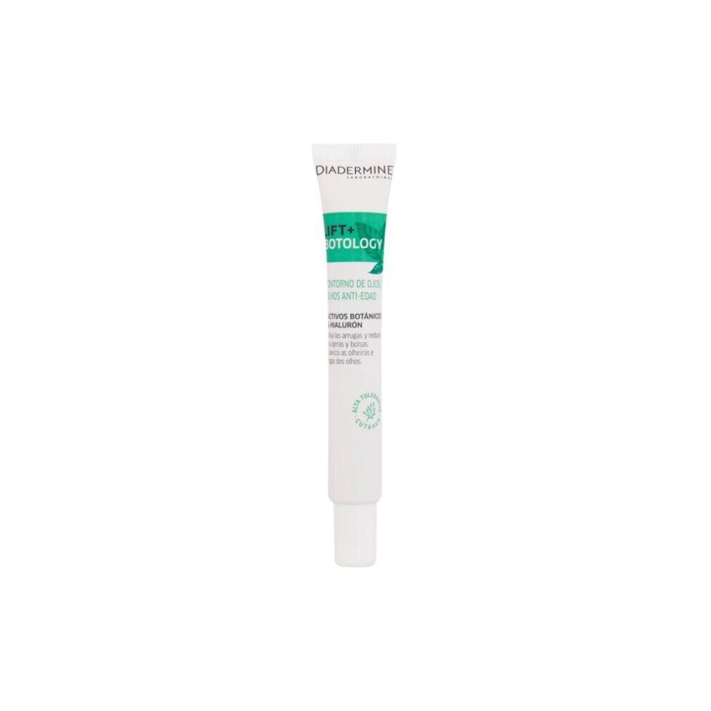 Diadermine Lift+ Botology Augenpflege-Konturcreme mit pflanzlichen Wirkstoffen und Hyaluron.