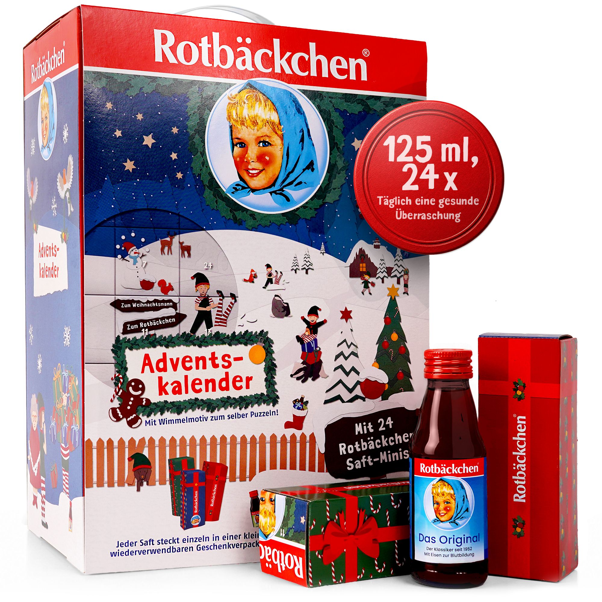 ROTBÄCKCHEN Saft Adventskalender 2026