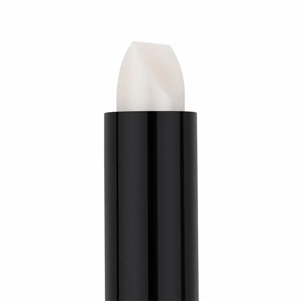 Heller Highlighter-Stick. Schwarzer Stift. Abgeschrägte Spitze.