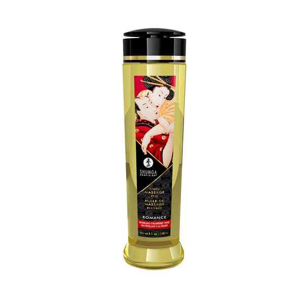 Shunga - Massage Oil Romance Strawberries & Champagne 240 ml