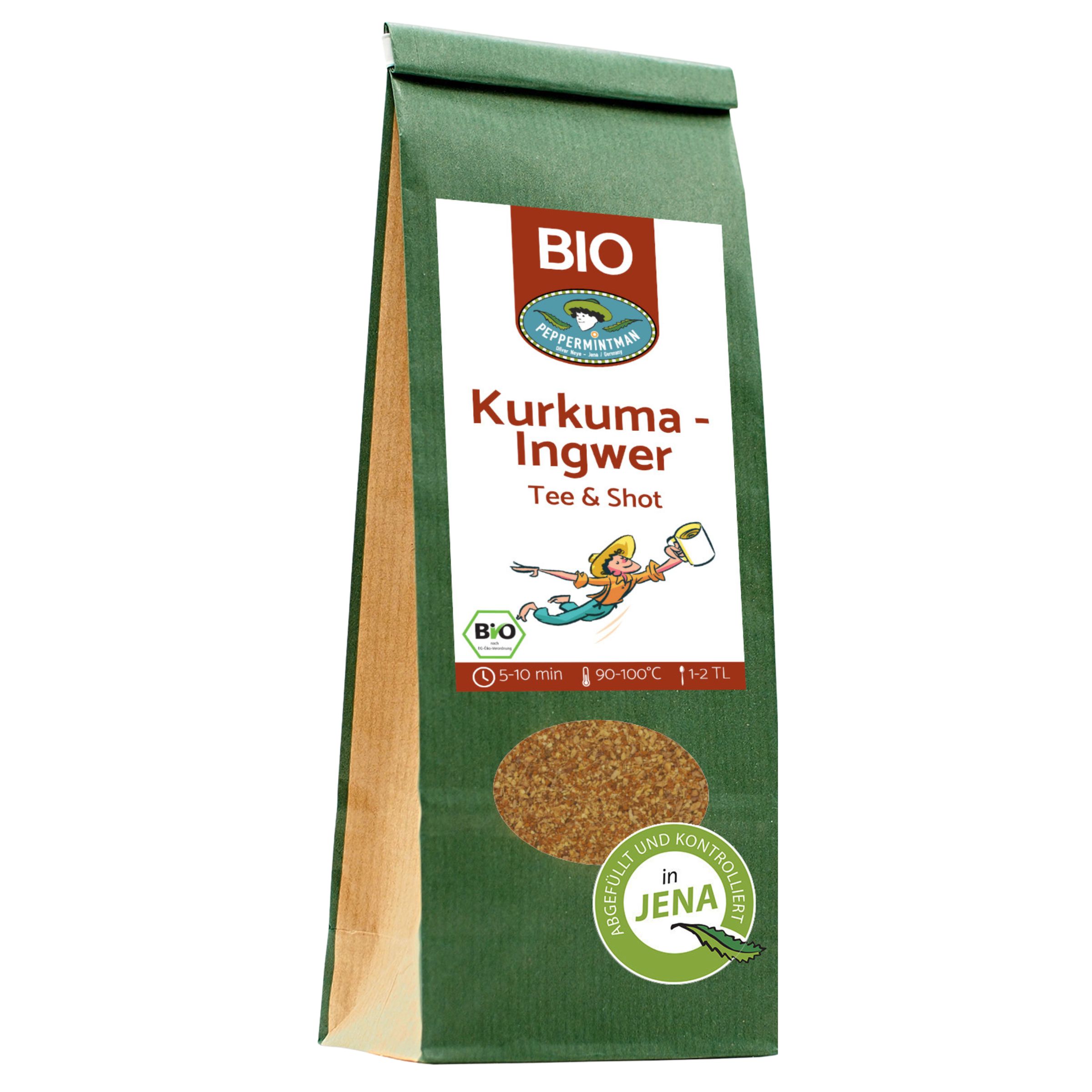 PEPPERMINTMAN Ingwer-Kurkuma-Tee, Bio