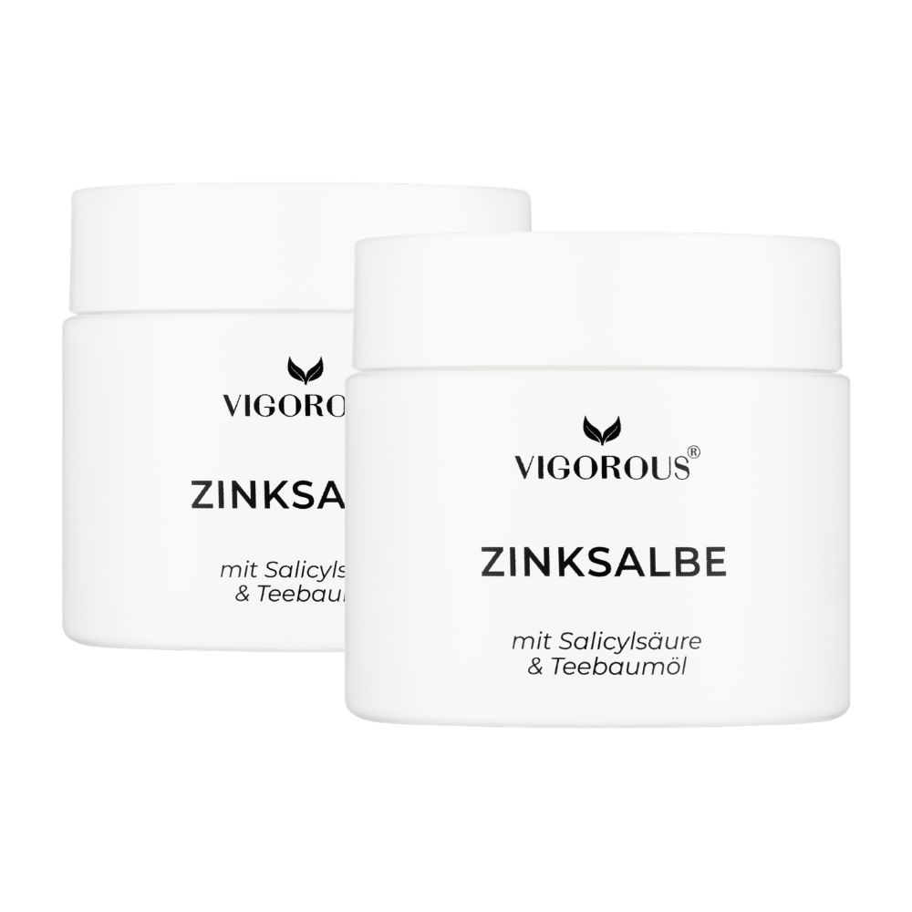 Vigorous® Zinksalbe gegen Akne, Pickel & Unreinheiten 2x60 ml Salbe